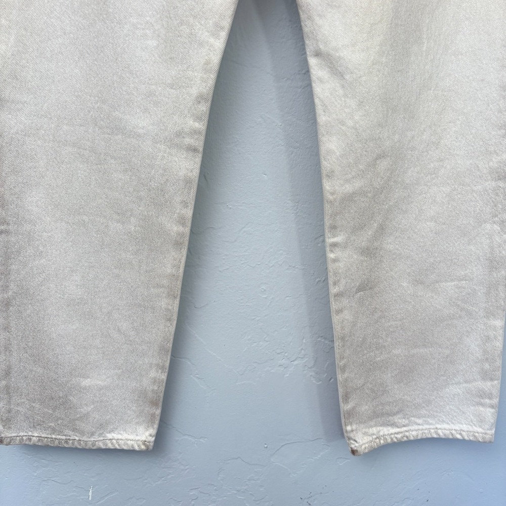 Levi's 501 90's Jeans Women Size 28 x 30 White Metallic Gold Straight Leg New - Picture 10 of 14